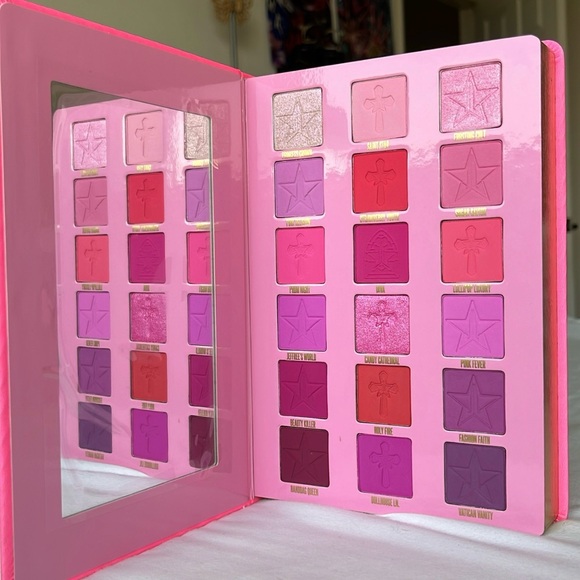Jeffree Star Cosmetics Pink Religion Limited Edition eyeshadow palette NWT. - Picture 4 of 8